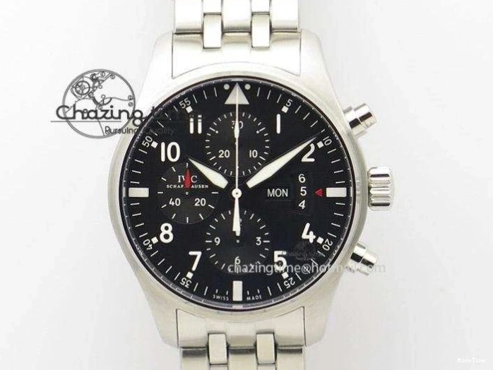 MIROTIME 0425 Aquatimer Chrono SS RSF 1:1 Best Edition Black Dial on Black Rubber Strap A EyeCatching 7073